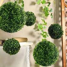 1 Stück Künstliche Mailänder Grasbälle, grüne Kunststoffgrasbälle für Outdoor-Hochzeit, Heim-Deckendekor, Innenraumbepflanzung, Einkaufszentrum, Hochzeitsdekoration an der Decke