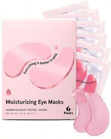 6/24pcs Hydrating Collagen Gel Eye Patches | Brightening Under Eye Gels For Tired-Look & Moisture Boost - 彩色 - 查看 1
