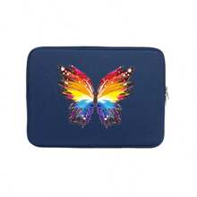 Pothai 蝴蝶设计简约防水减震透气笔记本电脑保护套，保护性笔记本电脑包，女士笔记本电脑包， 书包，大学必备品，返校必备 - 彩色 - 查看 25