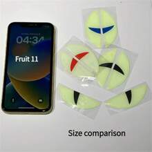 New Luminous 3D Devil Eyes Decal Stickers, Motorcycle, Electric Bike, Car Accessories, Universal Fit - Multicolor - View 10