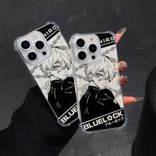 Funda de teléfono SamsungAnime Prison Football compatible con iPhone 16 15 14 13 12 11 Pro Max X XR XSMAX 8 7 Plus, cubierta trasera transparente suave a prueba de golpes. - transparente - Ver 7
