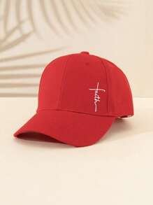 1 Piece Men Blessing Baseball Cap, Outdoor Casual Style All-Season Curved Brim Golf Hat, Hard-Top Fashionable Golf Hat, Adjustable Size, Suitable For Daily Matching, Holiday Gift