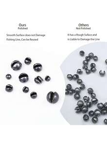 Lead Head Sinkers, Open Lead, Lead Clips, Round Heavy Lead, Non-Destructive Quick Lead, Sea Fishing, Fishing, Fishing Gear Accessories - Silver - View 4