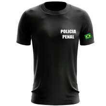 Camiseta Uniforme Profissional Empresa de Policia Penal Fardamento Farda Camisa - Branco - Visão 1