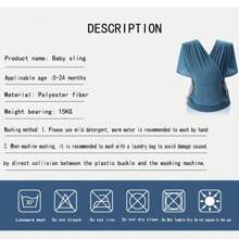 Canguru Ajustável para Bebê, Design Ergonômico Macio e Respirável, Assento de Quadril para Recém-Nascidos e Bebês, Mochila de Tecido de Tela