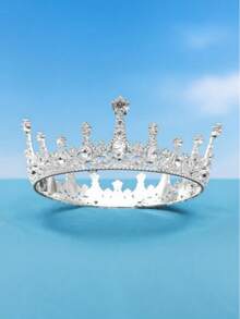 Fashionable & Innovative Women's Zinc Alloy Large Crown, Suitable For Wedding, Party, Bridal Gown, Birthday, Princess Crown - Multicolor - View 10