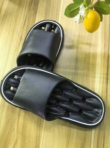 1 Pair Indoor Hotel Bathroom Anti-Slip Shower Slippers, EVA Non-Slip & Anti-Odor Home Slippers With Drainage Back To School