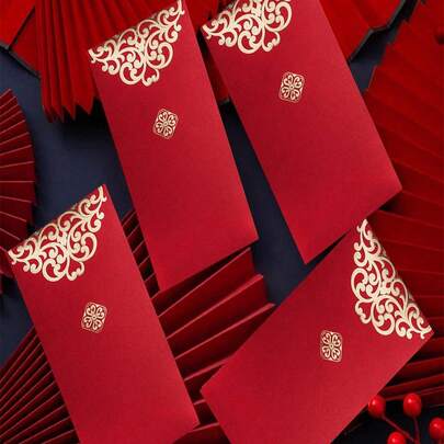 10PCS/20PCS/50PCS/100PCS 中国风创意烫金红包、农历新年红包、2025 蛇年装饰、农历新年红包、节日用品、农历新年红包、2025 农历新年红包、吉祥红包、大号办公室红包、中国红包礼品、适用于农历新年、春节、生日、婚礼、聚会祝福