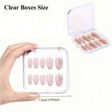 Transparent Nail Art Box Small Nail Piece Storage Box Packaging Box Wearing Nail Box Handmade Wearing Nail Display Box