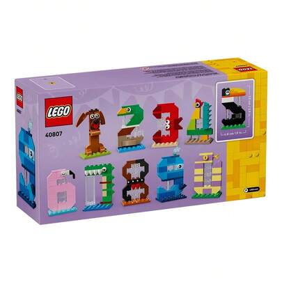 LEGO مجموعة كتل بناء أرقام عيد الميلاد 40807 للأطفال