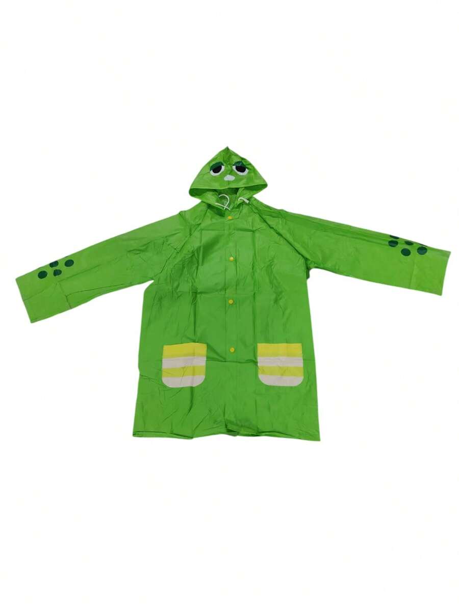 Impermeable diseño para niñas y niños talla s - Verde - Ver 1
