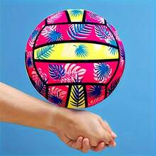 3 Stücke/1 Stück Hawaii-Stil aufblasbare Beachvolleybälle - langanhaltend PVC schwimmende Wasservolleybälle für Pool & Strand, einfach aufzublasen, leuchtende gemischte Farben, Sommer Outdoor-Sport Zubehör, Strand Accessoires, Pool Freizeit, dynamisches Design, einfaches Aufpumpen