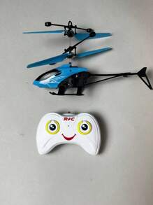 1 conjunto de helicóptero controlado por control remoto para niños como regalo de festival educativo para niños y niñas, capaz de vuelo vertical ascendente y descendente, detección de viento y se puede jugar sin control remoto. Algunos accesorios tienen colores aleatorios