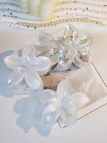Cute Colorful Flower Claw Clips, Hair Claws For Bun Updo, For Women & Girls Snowflake Halloween