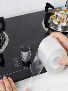 1卷防水防霉纳米胶带，密封条胶带，自粘防水纳米胶带，适用于水槽、浴缸防霉密封、防污胶带、墙角、浴室密封和填充，透明色，装饰，墙贴，用途广泛