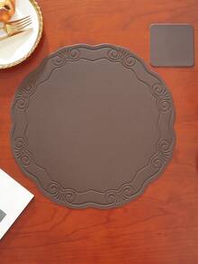 8/12pcs Hotel/Restaurant Placemats/Coasters Set, High-End Tablemats, Easy To Clean, Multi-Color Heat-Resistant Pads To Protect Tabletop, Suitable For Weddings, Parties, Home, Hotel, Kitchen, Festive Decoration