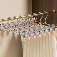 10 peças de cabideiro de metal multifuncional para calças adultas, adequado para quartos, varandas, banheiros, presentes perfeitos para a família