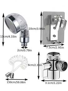 1 zestaw natrysku do kranu, ręczny przedłużacz do kranu zlewozmywakowego z wężem 59-calowym i łatwym w montażu uchwytem, odpowiedni do łazienek, baterii kuchennych, kąpieli zwierząt i codziennego sprzątania, idealny dodatek do nowoczesnych łazienek, świetny wybór na prezent na jesienne święta