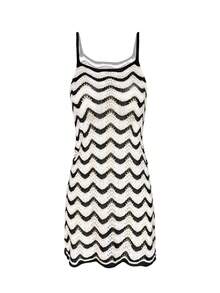 女士夏季波西米亚渐变镂空性感透视罩衫吊带迷你连衣裙 - 彩色 - 查看 5