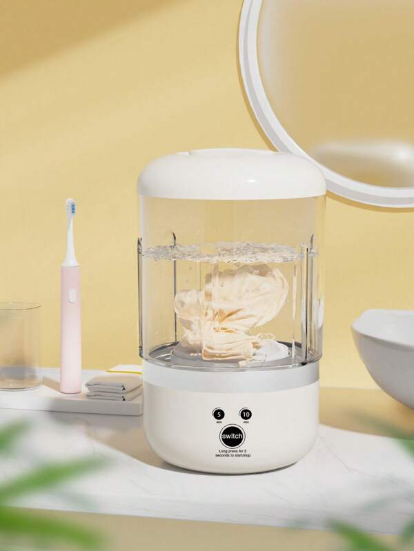 GENAI MINI Washing Machine,USB Rechargeable Compact Travel Portable Washer,2 Modes Mini Washer Deep Cleaning Of Underwear, Baby Clothes And Sock, Best For Apartment,Dormitories