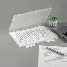 1pc A4 Plastic PP File Box, Suitable For Students, Multi-Layer Portable Double-Layer Data File Box, Subject Classification Account, Work, Exam Use, Waterproof Contract Storage Box, Back To School Student Supplies, With Instructions, ID Card Classification Storage Box, Back To School Essential, Office Essential, Applicable For Students, Office Workers, Finance Personnel - A - View 6