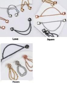 Pinzas metálicas sin costuras y antideslizantes para doblar los bajos de los pantalones y los sombreros tipo cubo - Fáciles de instalar, ajuste , disponibles en una variedad de colores, clips para fijar el bajo de los pantalones, hebillas para dobladillos, ajustadores de dobladillo de pantalón, accesorio para acortar el bajo de las camisetas, con succión magnética, hebillas sin coser