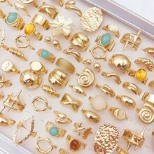 20 件时尚闪亮蝴蝶蛇花戒指套装，男女混搭风格时尚镶嵌水钻首饰，适合搭配日常服装派对装饰