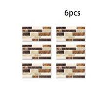 12/25 件 3D 大理石厨房墙贴，水晶光滑防水防油自粘瓷砖贴纸，浴室后挡板贴花，墙贴花，家居装饰乙烯基贴花，春季装饰品让您的家焕然一新，节日装饰贴纸礼物生日毕业 - 黃色 - 查看 13