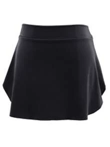 Daydance1 件装女士芭蕾舞裙成人舞蹈服芭蕾舞裙女芭蕾舞演员舞蹈服侧开衩芭蕾舞短裙（尺码偏小，建议选大一码）黑色春季 - 黑色 - 查看 5