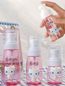 Botella de spray de viaje con diseño de gato lindo de Sanrio, con capacidad de 30 ml, 60 ml y 100 ml, equipada con un divisor de presión, muy adecuada para purificar y limpiar agua, loción de Florida Water, ideal para regalar a amigos en Navidad y Año Nuevo