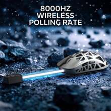 ATTACK SHARK Magnesium Alloy PAW3950 Gaming Mouse 8K,45g Magnesium Alloy SUPERLIGHT Mouse, PixArt PAW3950 Gaming Sensor, 8000Hz Wireless Polling Rate, 6 Adjustable DPI Up To 42000, BT/2.4G Wireless/Wired
