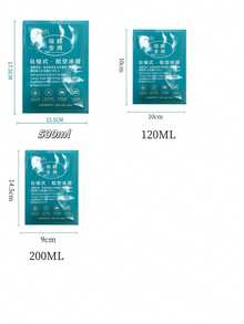 Pacote de gelo autoescorvante de água dupla face à prova de explosão de 500 ml 17,5 cm x 13,5 cm, 200 ml 11 cm x 16 cm para preservação única de frio.