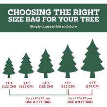 ¡RecomendadoZober Bolsa de árbol de Navidad – Almacenamiento para árbol de Navidad artificial para árboles de hasta 2.75 m de alto – También aloja inflables para festividades |   65 x 15 x 30..., Verde¡Top de Temporada - Azul marino - Ver 8