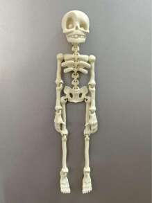 Aimant de réfrigérateur crâne posable magnétique - Thème fantasy rétro avec articulations mobiles, design octogonal en plastique durable, cadeau d'Halloween amusant pour Noël, la Saint-Valentin, Pâques, Thanksgiving - Décoration de cuisine et de salle à manger, aimants de réfrigérateur mignons, décoration saisonnière, décoration humoristique, squelette articulé coloré, accessoire de maison, décoration originale, design léger, article pour les acheteurs de vacances