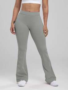 One Piece Women's Gym Jersey Trousers Are Suitable For Yoga Sports, Running, And Festivals - 灰色 - 查看 4