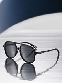 1 par de gafas de moda con marco de piloto retro punk unisex, adecuadas para salidas, viajes, accesorios de verano, estilo deportivo, conducción, festivales, playa, festival de música electrónica, vacaciones, atuendo elegante, accesorio de estilo callejero, atmósfera festiva, deportes, fiestas, actividades al aire libre, pesca, días festivos,
