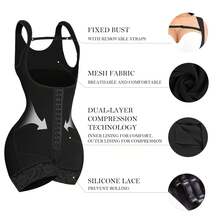 Fajas Colombianas Levanta Cola Post Surgery BBL Mid Thigh Women Shapewear - Black - View 4