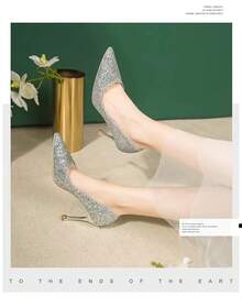 Women Shoe Charms Accessories - Silver Plate, 8 cm - View 9