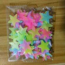 Pegatinas luminosas con diseños de estrellas, mariposas, copos de nieve y meteoros para decorar dormitorios, fiestas y regalos, efecto de sueño romántico