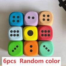 Large Soft Foam Dice Set - Great For Learning And Play - 6-Sided Cubes Suitable For Party Games, Creative Activities, Home Decor - Ideal For Birthday, Christmas, Halloween And More