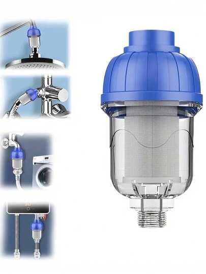 IMPORTEEK filtro de agua purificador doméstico universal inoxidable sistema filtrado eficiente instalación sencilla resistente elimina impurezas agua hogar cocina durable presentación práctica económica