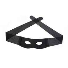 Eye Mask Highwayman Robber Fancy Dress Black Bandit Thief Costume Mask - initial - View 2