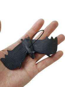 6 Stücke Halloween Party Simulation Fledermaus Realistisch Horror Fake Streich Spielzeug Hängende Fledermaus Bar Spukhaus Halloween Party Dekorationen Trickreiche Requisiten Artibetter Erwachsene Streich Halloween Dekorationen, 3D realistische hängende Vampir Fledermäuse