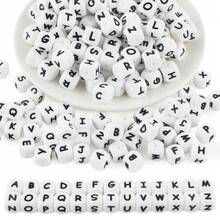 26/52/78/130pcs A-Z Silicone Letter Beads - DIY Personalized Jewelry Making Set, Craft Supplies For Name Bracelets, Keychains, Pendants, ID Lanyards & Bead Pens - 26-piece Alphabet Beads Set - View 1
