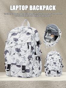 14-15.6 英寸笔记本电脑书包儿童学校背包女孩书包青少年小学生书包，学校背包学生休闲学校背包青少年男孩和女孩，大学初中高中儿童背包，男孩女孩旅行背包