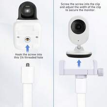 قاعدة سيليكون قابلة للتشكيل لتثبيت كاميرا مراقبة الطفل على السرير، قابلة للدوران 360 درجة، حامل هاتف مرن قابل للتعديل، مناسب لكاميرات المنزل وكاميرات مراقبة الأطفال