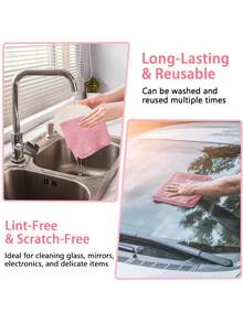 20 Packs Of Reusable Ultra-Fine Fiber Cleaning Cloth Rolls, Hand Torn Cleaning Towels, Reusable Washable Ultra-Fine Fiber Towels, Car Soft Cleaning Cloth, Universal Absorbent Kitchen Cloth, Kitchen Supplies Washable Kitchen Towels, Multi-Purpose Non Electric And Non Wear Super Absorbent Dishwashing Cloth, Hand Torn Tissue Replacement Cleaning Cloth, Very Suitable For Home, Car, And Office Use