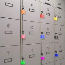 6/3/1pcs Mini Padlock Travel Suitcase Lock 1.25 Inch With 2 Keys, Multi-Color Key Chain Lock, Metal Small Luggage Lock, Suitable For Gym Locker, Backpack, Laptop Bag - Multicolor - View 6