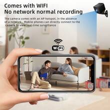 Mini Wireless Indoor Security Camera 1080P Baby Monitor Night Vision Battery Powered Motion Detection Two-Way Audio Magnetic Base Easy Installation Cloud/SD Card Storage BC2 - Black - View 4