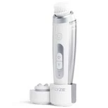 Radiant Pro Smart  Facial Cleansing Brush And Face Massage Device Rechargeable And Waterproof Electric Face Scrubber Brush For Men And Women Premium Face Exfoliator Scrubber - 白色和銀色 - 查看 1